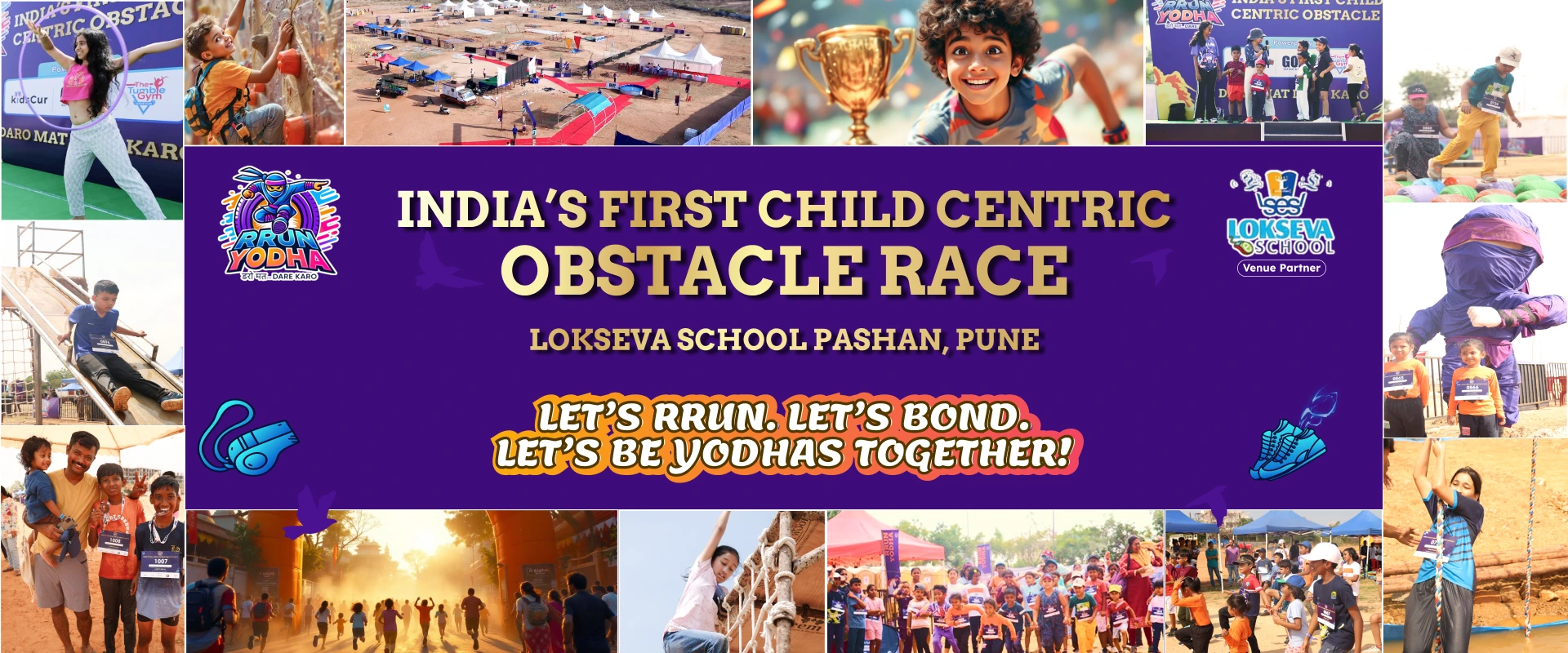 India's First Child Centric Obstacle Race - RRun Yodha at Lokseva School Pashan, Pune